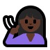 🧏🏿 deaf person: dark skin tone display on Windows